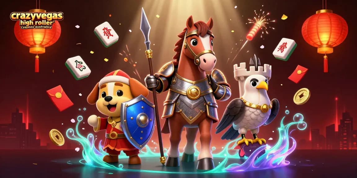 Experience exciting gameplay at crazyvegas high roller casinos australia with vibrant 3D characters and dynamic casino elements.