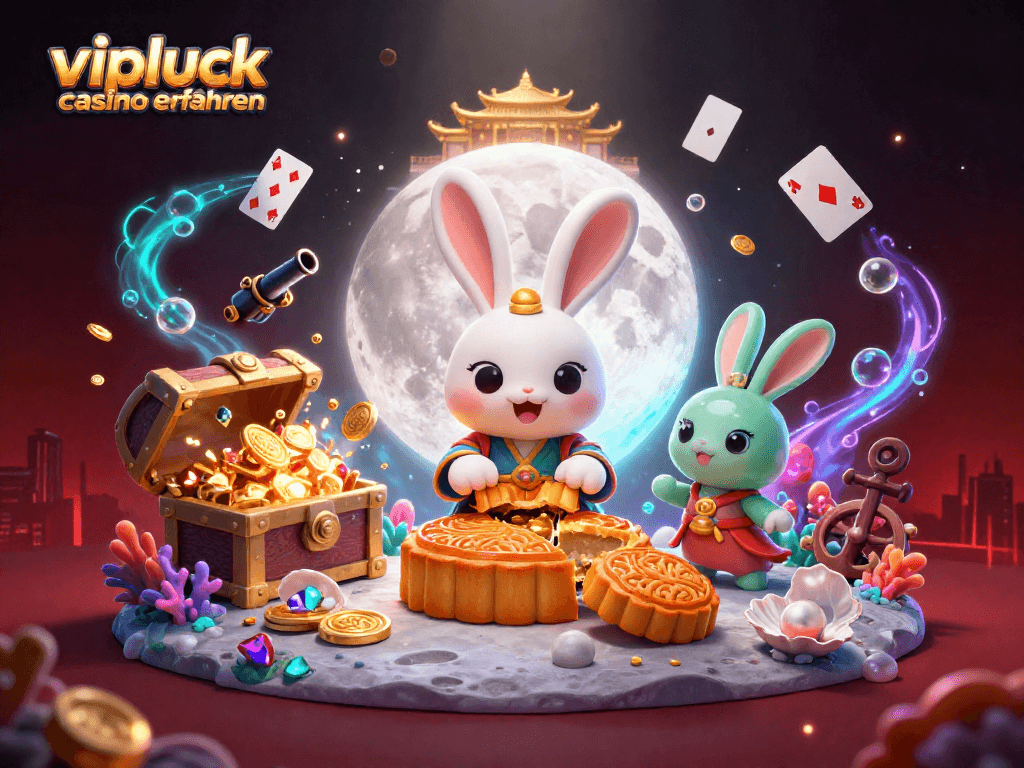 Erfahrungen im vipluck casino mit einem bunten Mosaik aus Spielautomaten und Glückselementen