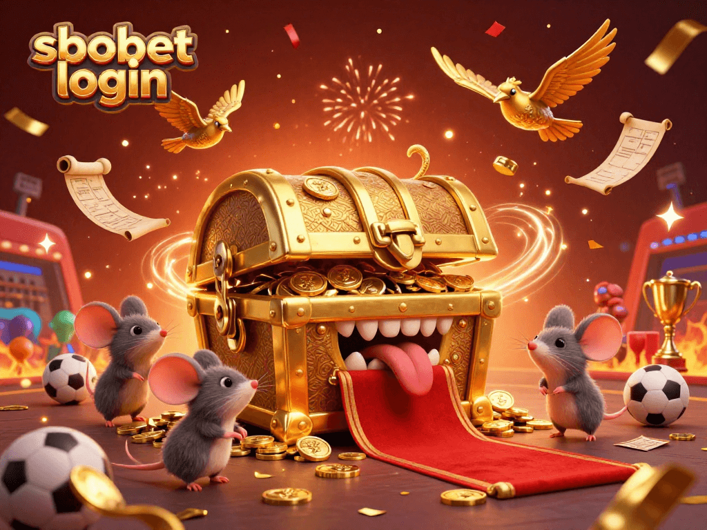 Experience the excitement of sbobet login with sports betting elements, capturing the thrill of the game.