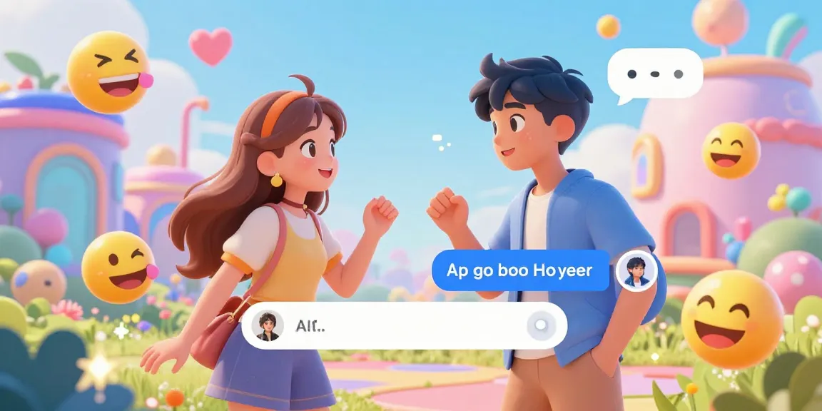 Engaging interaction in an AI hentai chat with anime characters in a futuristic digital environment.